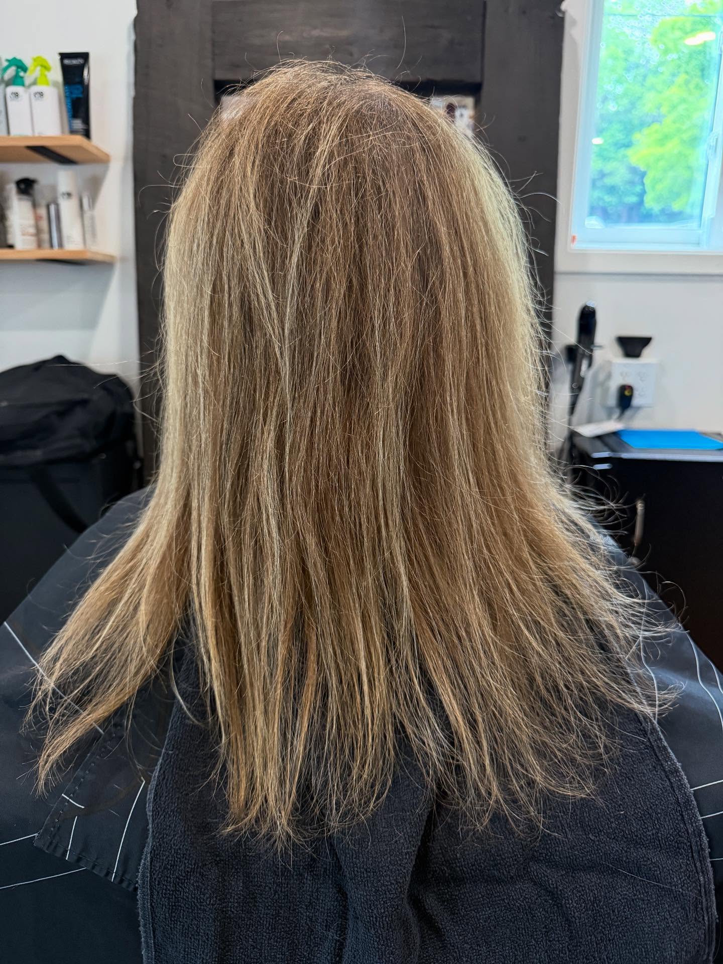 Hair colour transformation at A Blonde And A Brunette