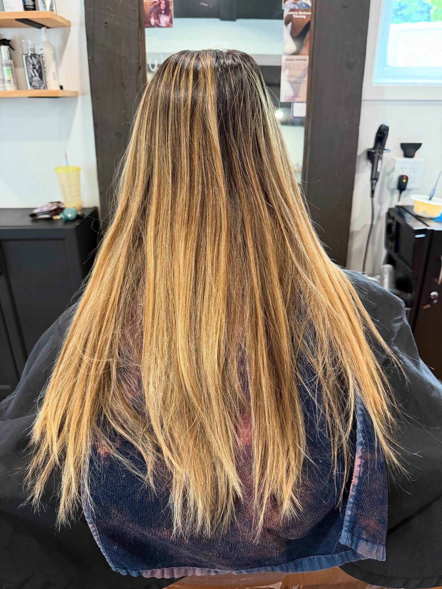 Styled finish at A Blonde And A Brunette